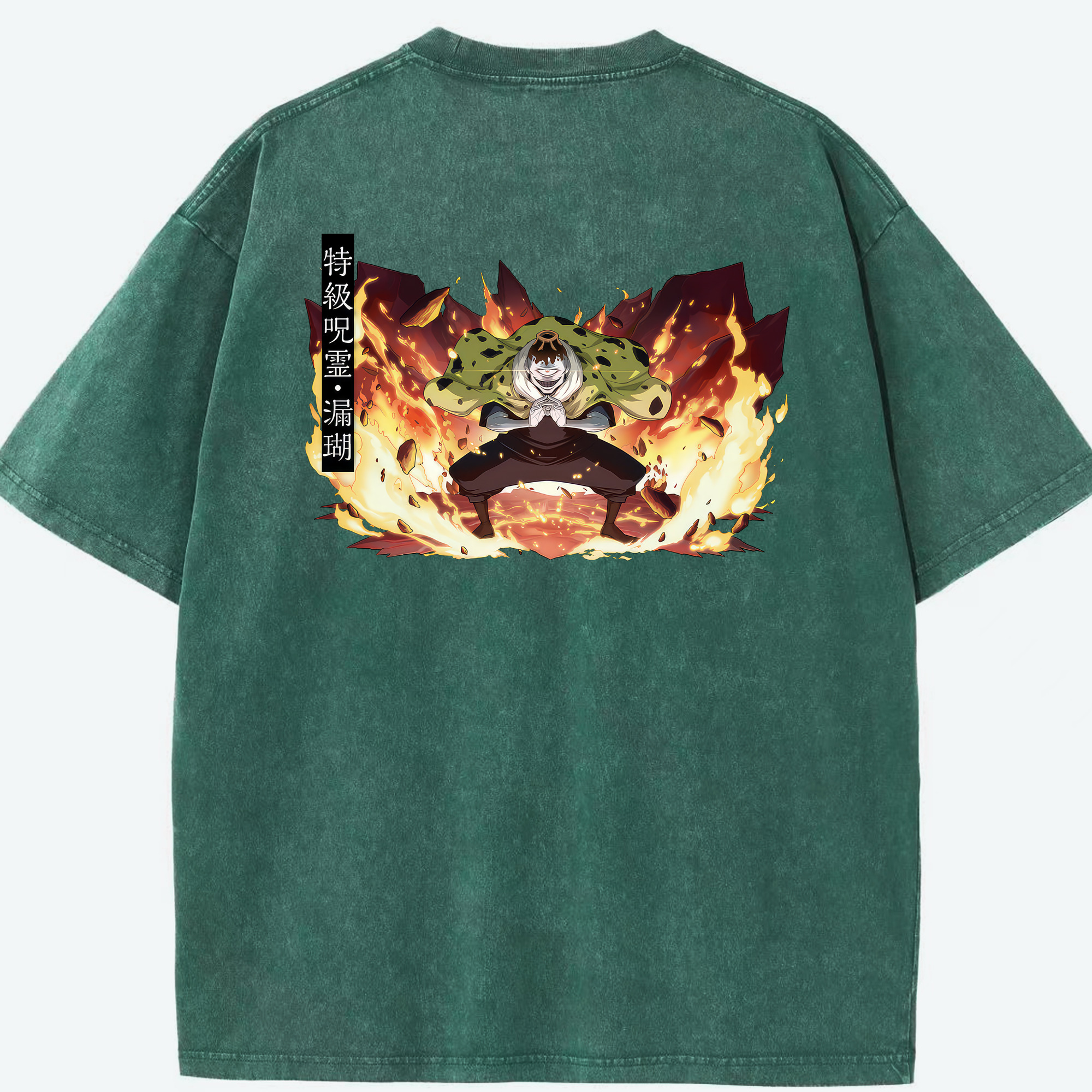 （画像用） 呪術廻戦 Jujutsu Kaisen 綿100% ヴィンテージ風 半袖Tシャツ（背面プリント）